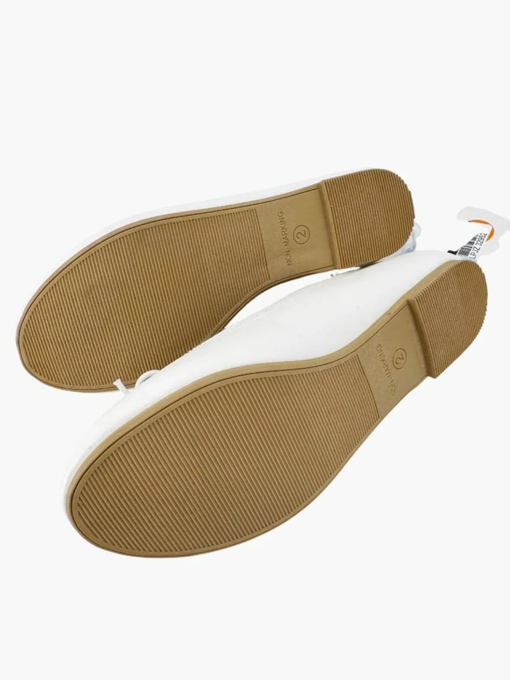 NEW Cat & Jack Kids' Diana Slip-On Ballet Flats - White - Size 2